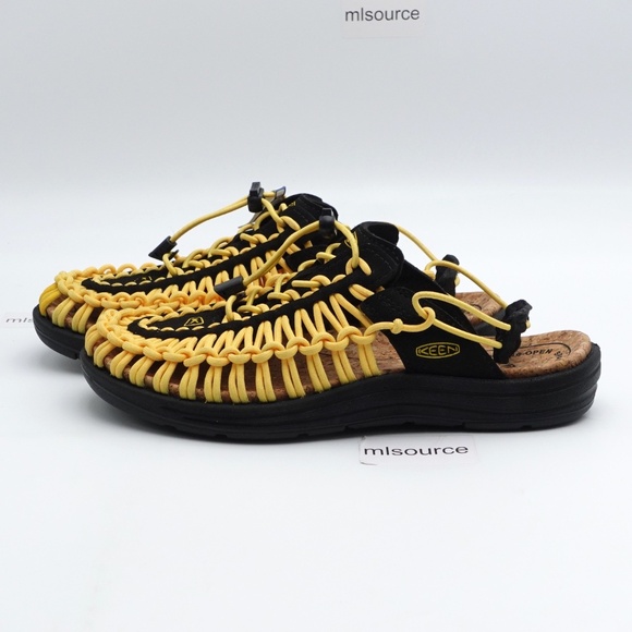 NEW Size 8.5 Women's KEEN Uneek II Convertible X Sandals 1028665 Black/Yellow - Picture 1 of 6